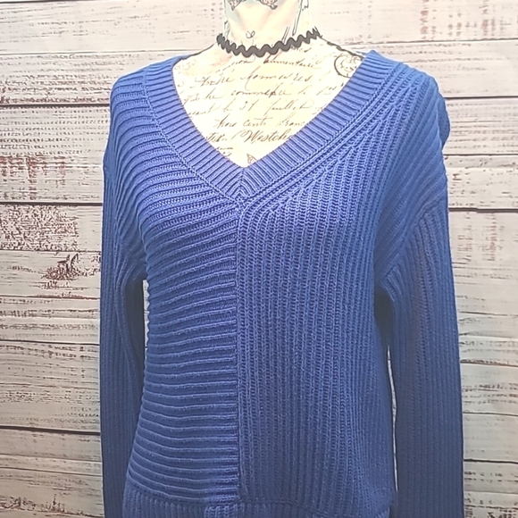 Simply Vera Verawang Chunky v neck sweater - Picture 2 of 9